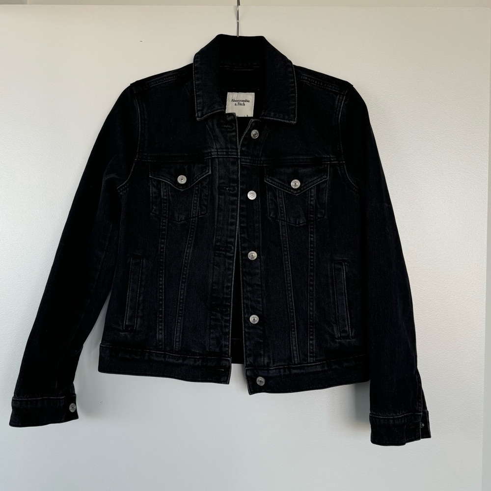 Black Abercrombie denim jacket